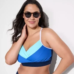 Women's SlenderSuit Pleated Bikini Top