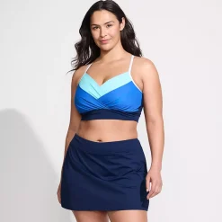 Women's SlenderSuit Pleated Bikini Top