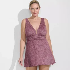 Women's SlenderSuit Shine U-Wire Swim Dress Swimsuit