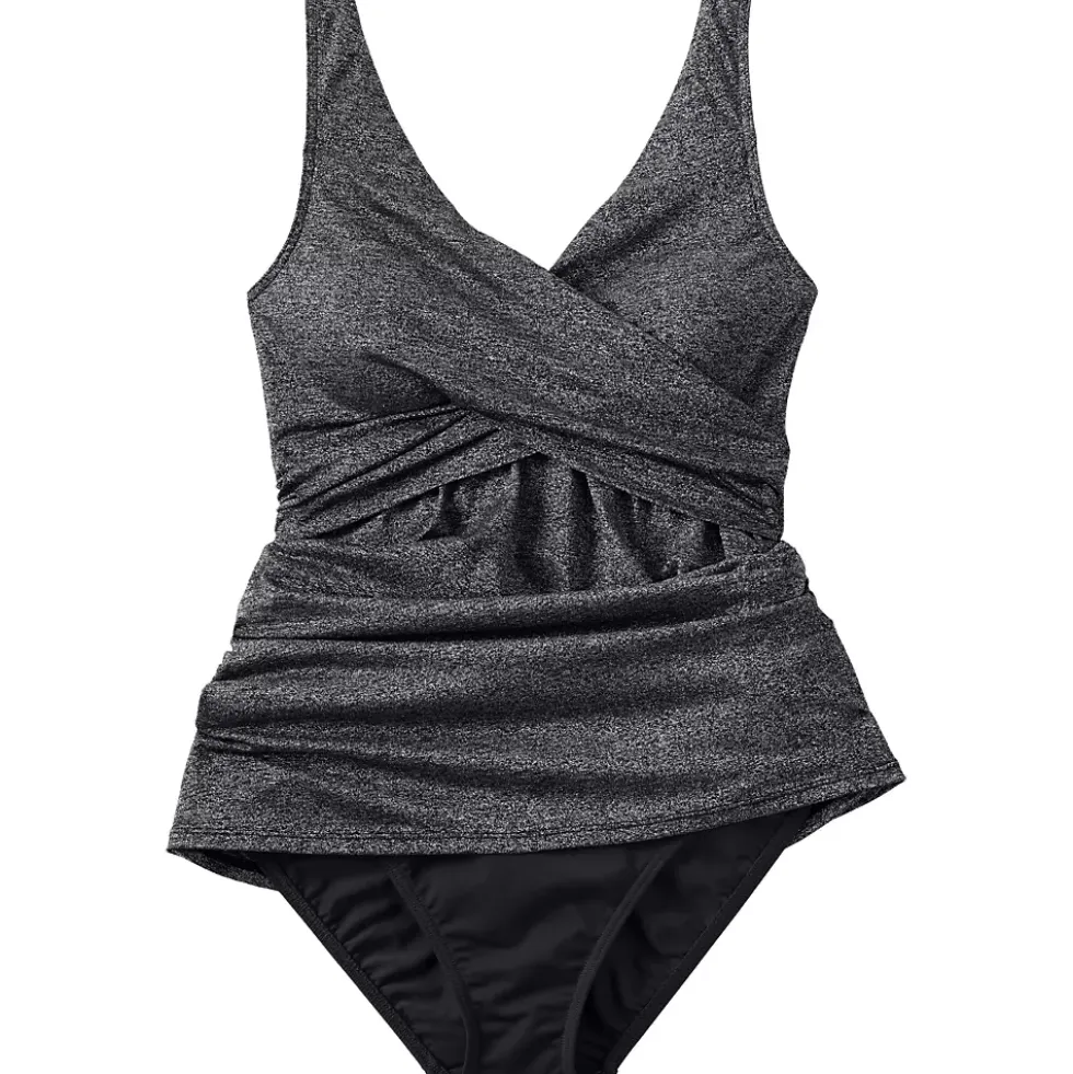 Women's SlenderSuit Shine Wrap Swim Dress Swimsuit