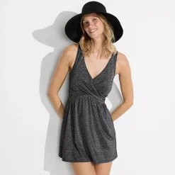 Women's SlenderSuit Shine Wrap Swim Dress Swimsuit