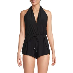 Women's SlenderSuit Surplice Halter Swim Romper