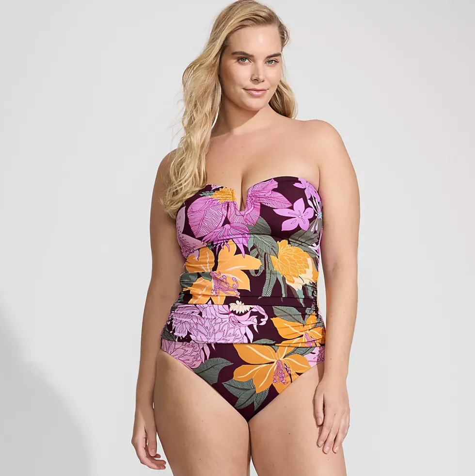 Women's SlenderSuit U-Wire Bandeau Tankini Top