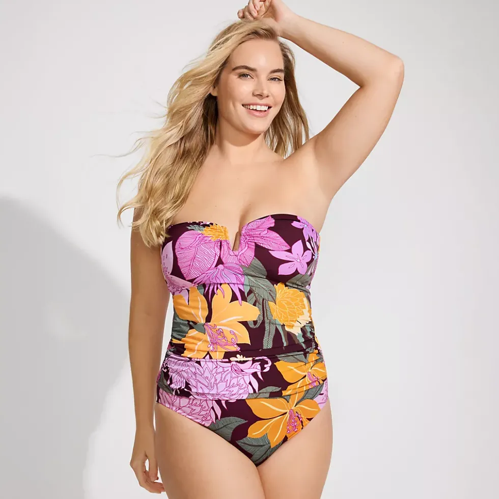 Women's SlenderSuit U-Wire Bandeau Tankini Top