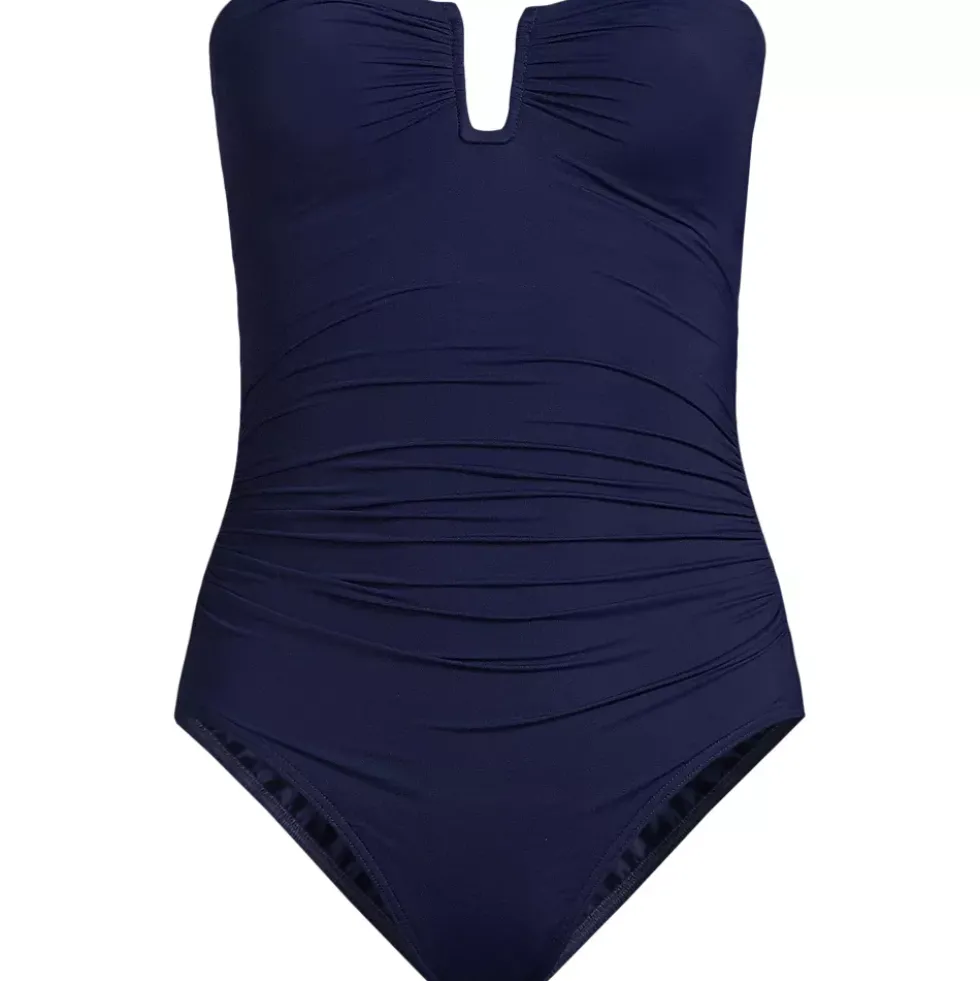 Women's SlenderSuit U-Wire Bandeau One Piece Swimsuit