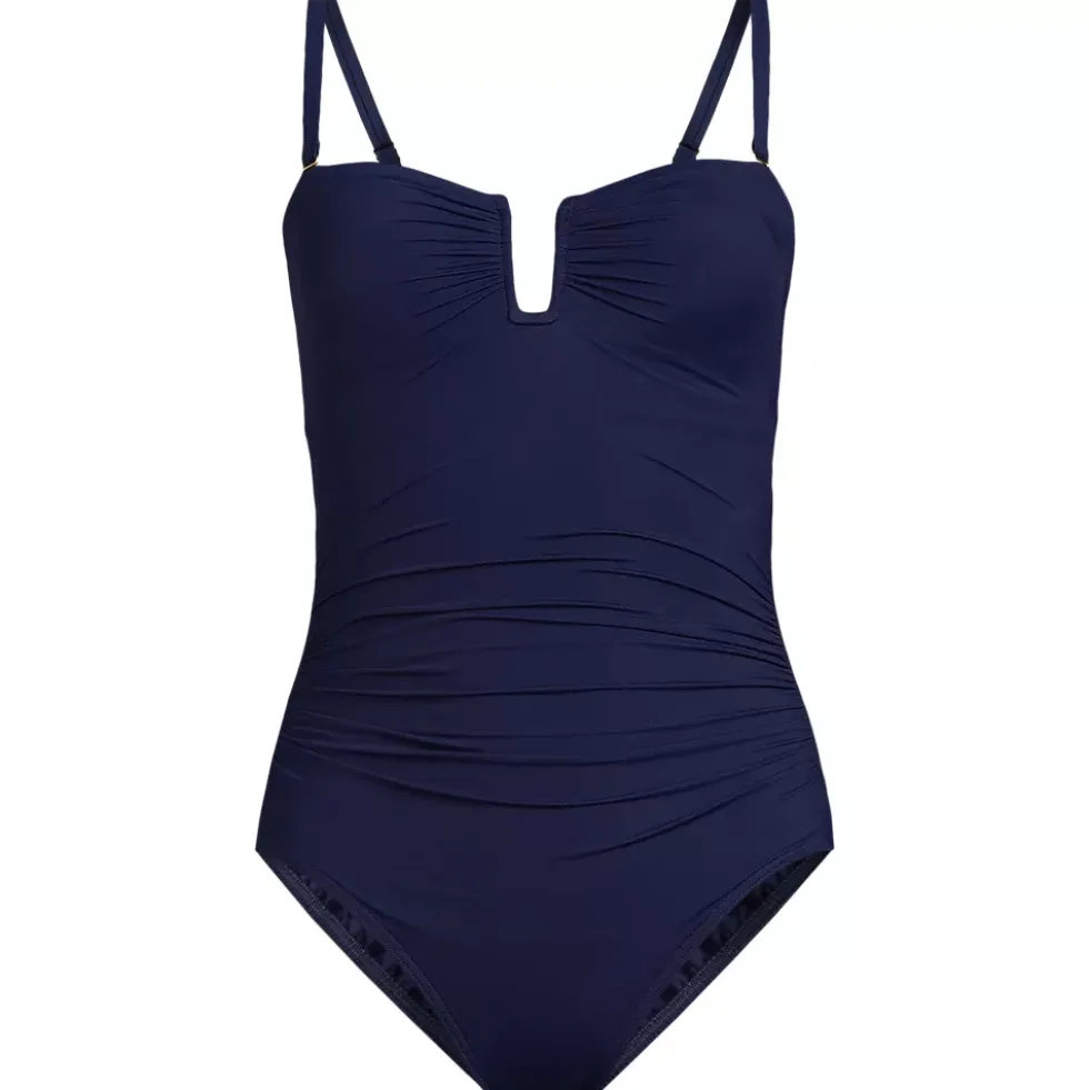 Women's SlenderSuit U-Wire Bandeau One Piece Swimsuit