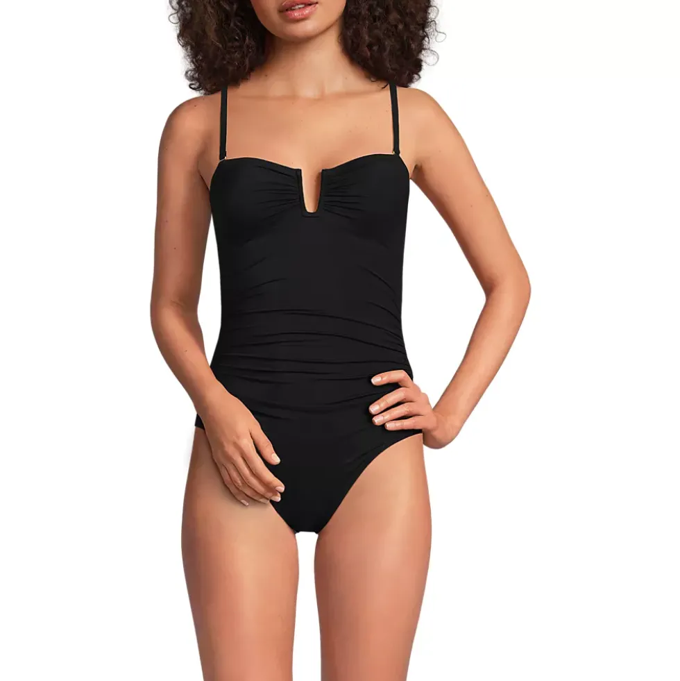 Women's SlenderSuit U-Wire Bandeau One Piece Swimsuit