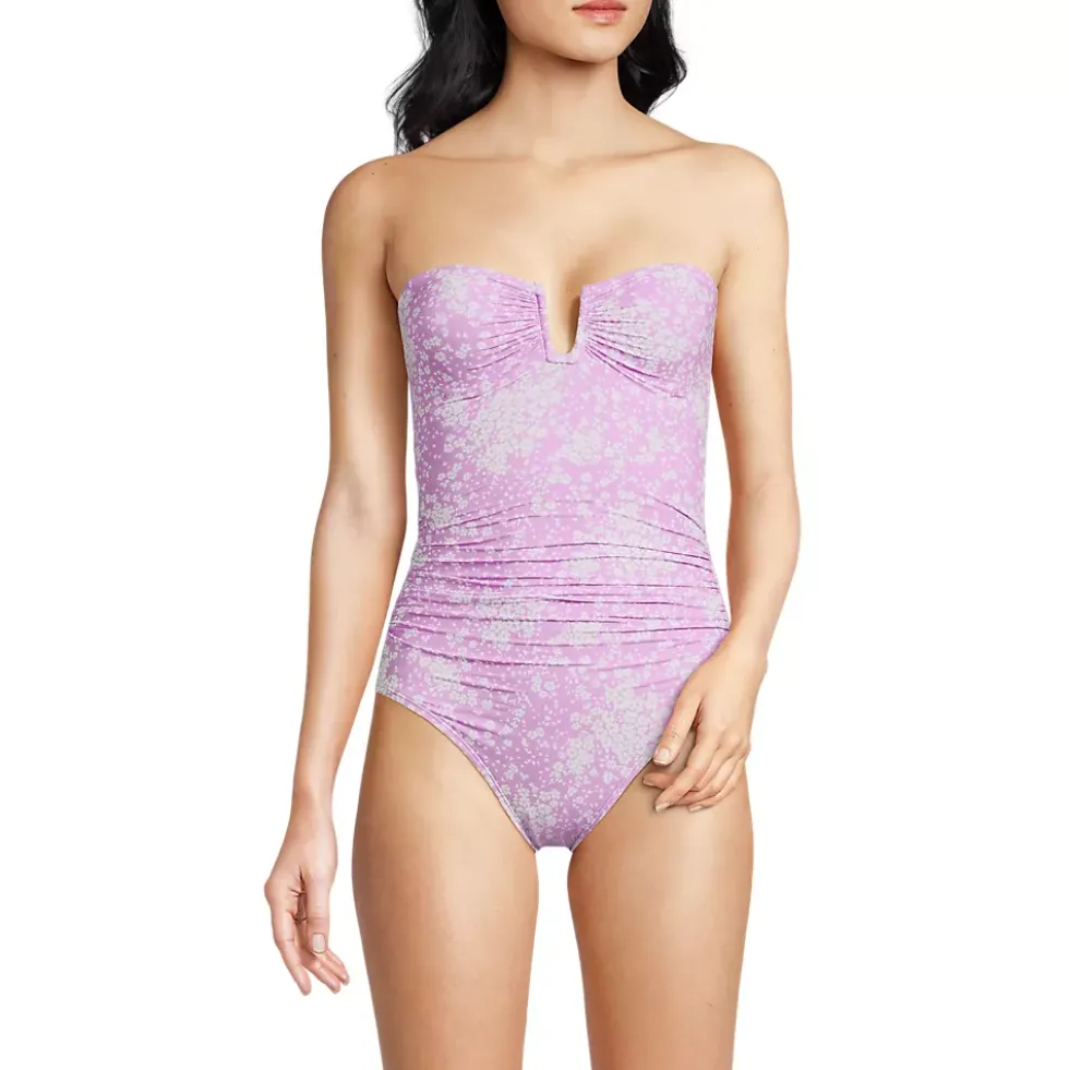 Women's SlenderSuit U-Wire Bandeau One Piece Swimsuit