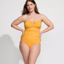 Women's SlenderSuit U-Wire Bandeau One Piece Swimsuit