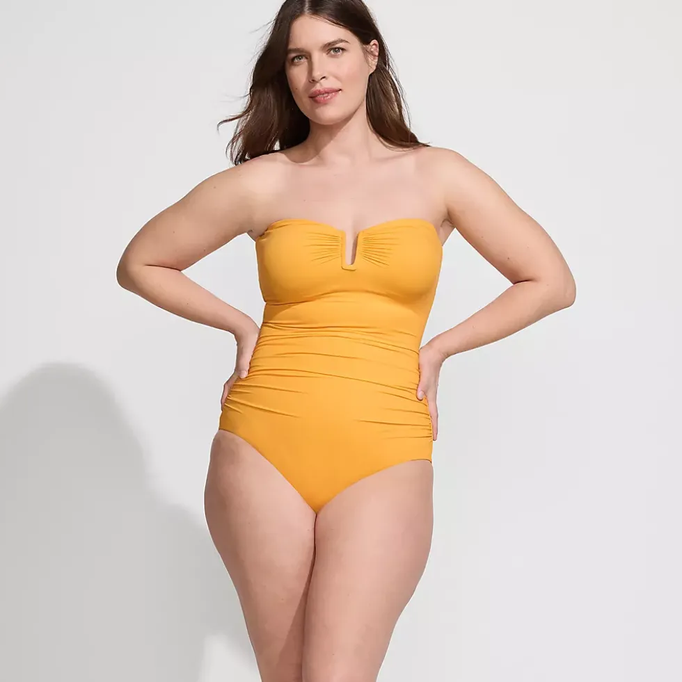 Women's SlenderSuit U-Wire Bandeau One Piece Swimsuit