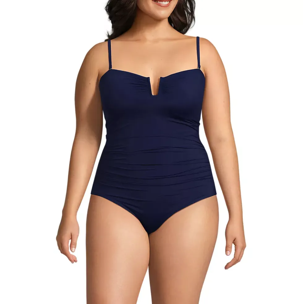 Women's SlenderSuit U-Wire Bandeau One Piece Swimsuit