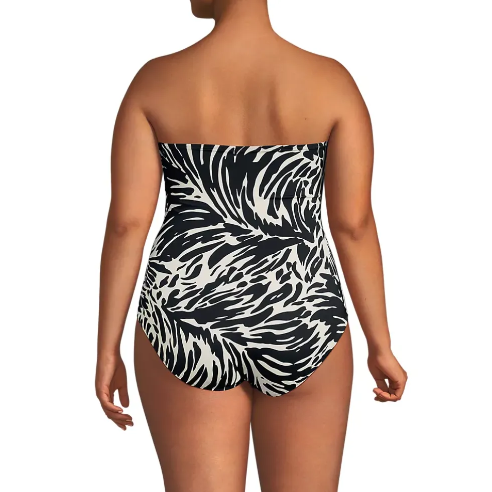 Women's SlenderSuit U-Wire Bandeau One Piece Swimsuit