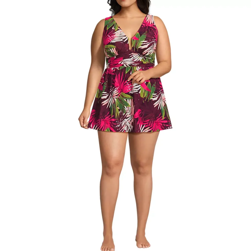 Women's SlenderSuit U-Wire Swim Dress Swimsuit