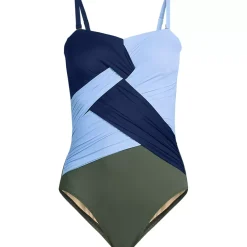Women's SlenderSuit Wrap Bandeau One Piece Swimsuit