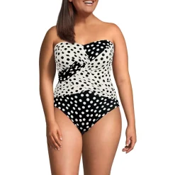 Women's SlenderSuit Wrap Bandeau One Piece Swimsuit