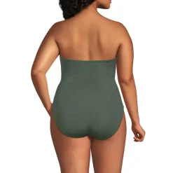 Women's SlenderSuit Wrap Bandeau One Piece Swimsuit