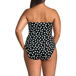 Women's SlenderSuit Wrap Bandeau One Piece Swimsuit