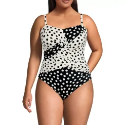 Women's SlenderSuit Wrap Bandeau One Piece Swimsuit