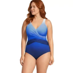 Women's SlenderSuit Wrap One Piece Swimsuit