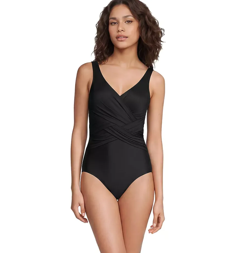 Women's SlenderSuit Wrap One Piece Swimsuit