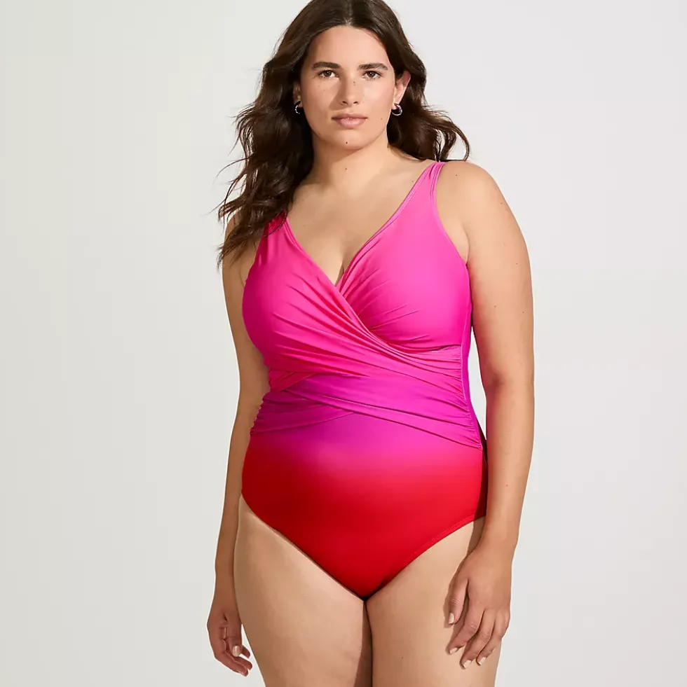 Women's SlenderSuit Wrap One Piece Swimsuit