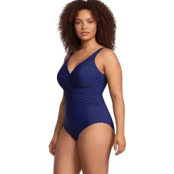 Women's SlenderSuit Wrap One Piece Swimsuit
