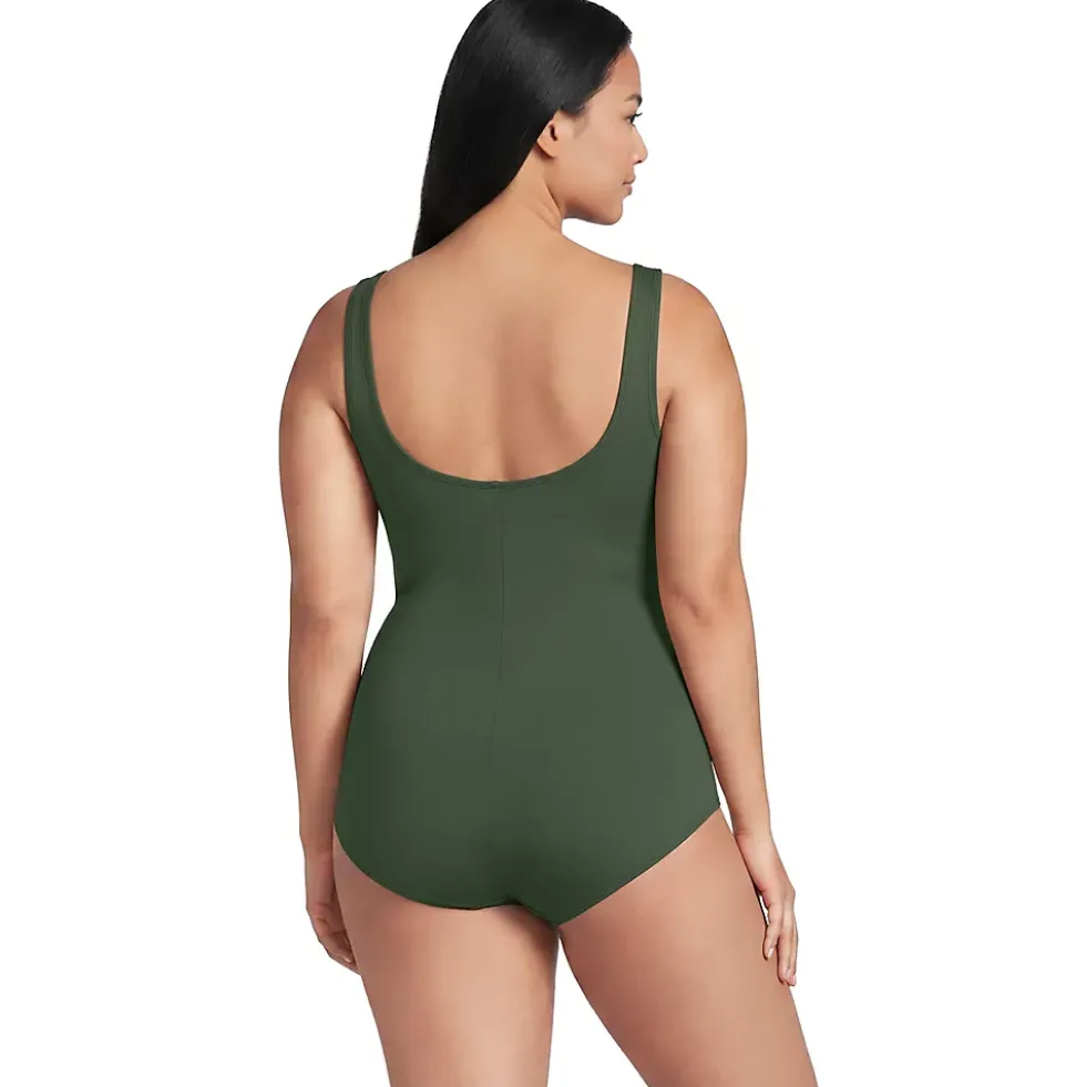 Women's SlenderSuit Wrap One Piece Swimsuit