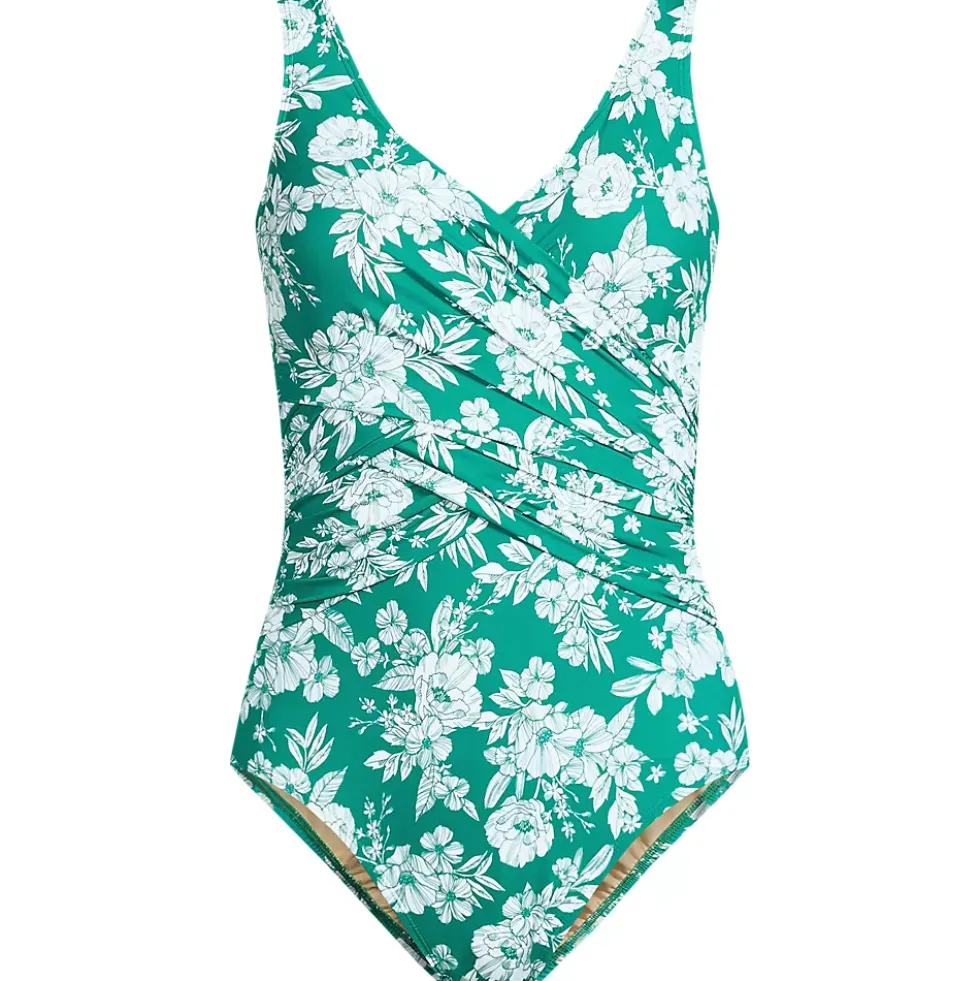 Women's SlenderSuit Wrap One Piece Swimsuit