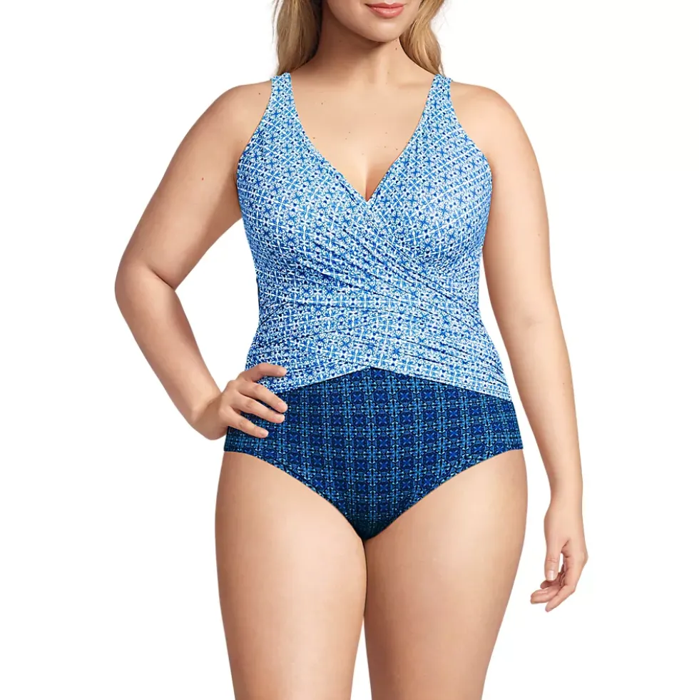 Women's SlenderSuit Wrap One Piece Swimsuit