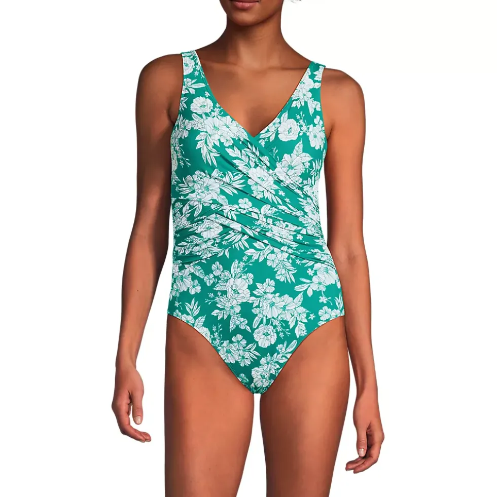 Women's SlenderSuit Wrap One Piece Swimsuit