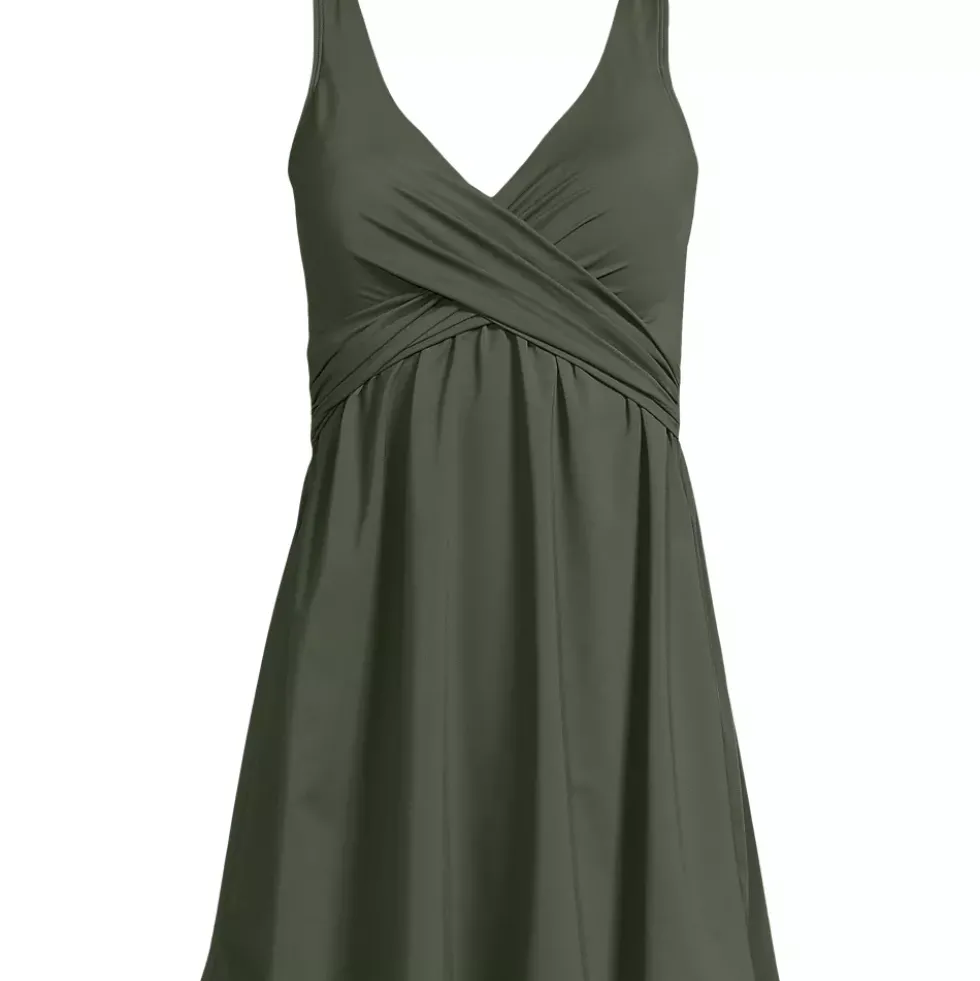 Women's SlenderSuit Wrap Swim Dress Swimsuit