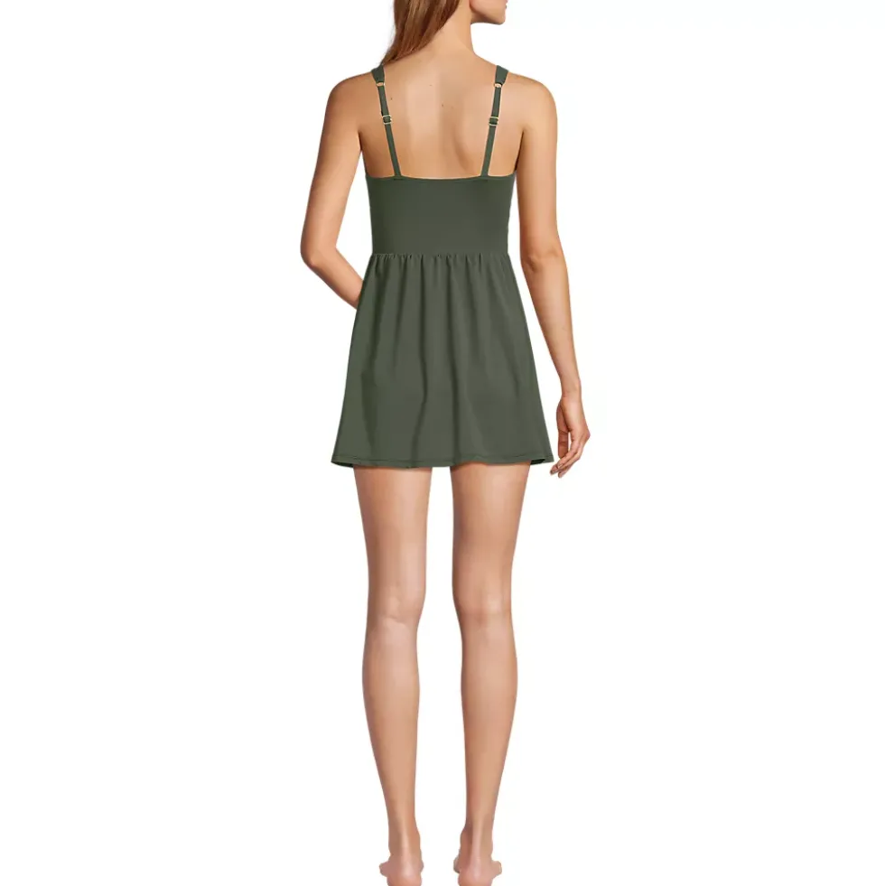 Women's SlenderSuit Wrap Swim Dress Swimsuit