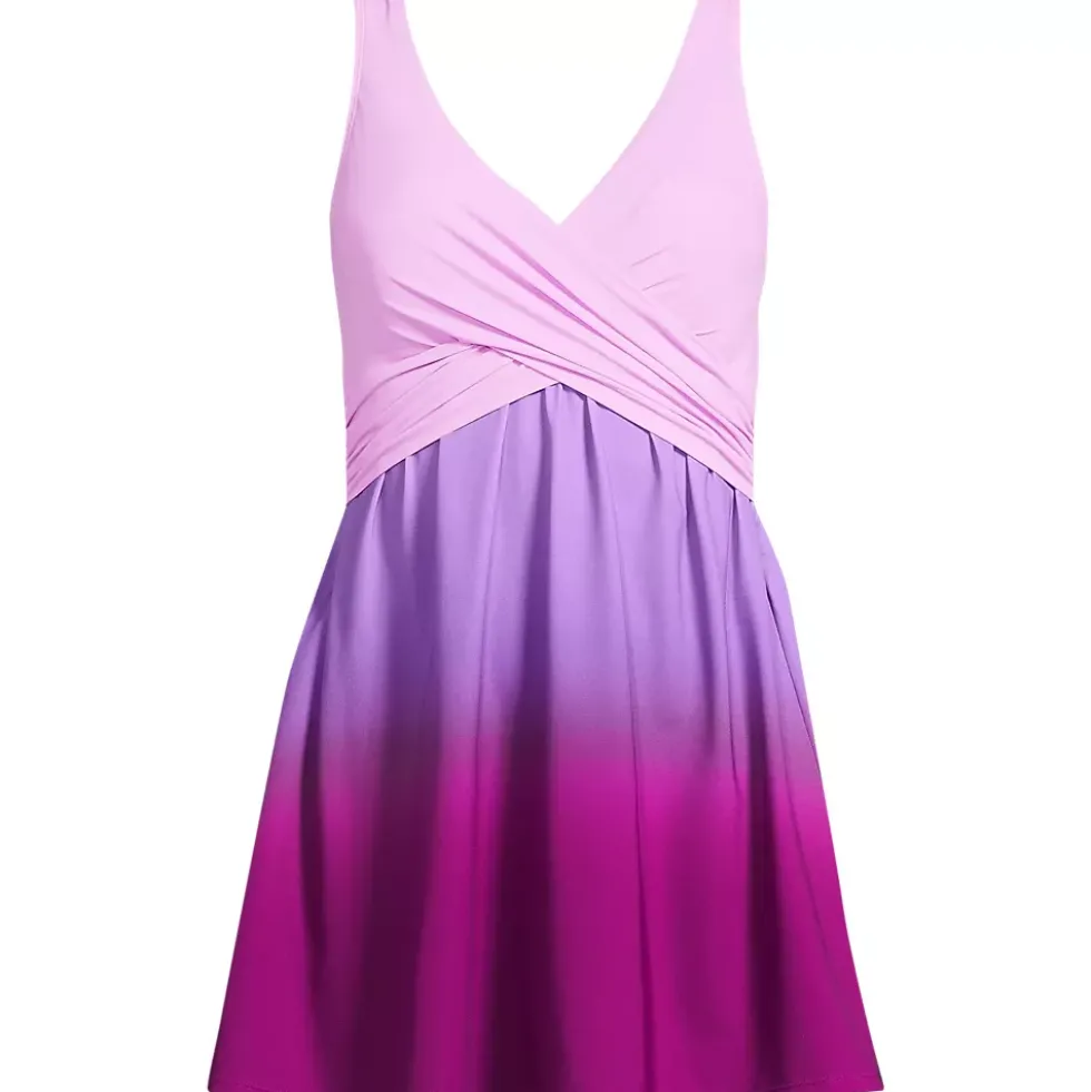 Women's SlenderSuit Wrap Swim Dress Swimsuit
