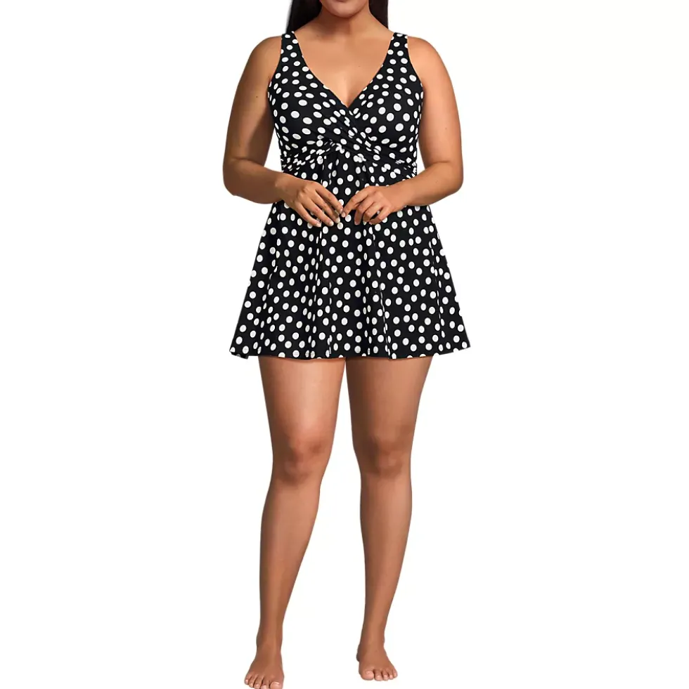 Women's SlenderSuit Wrap Swim Dress Swimsuit