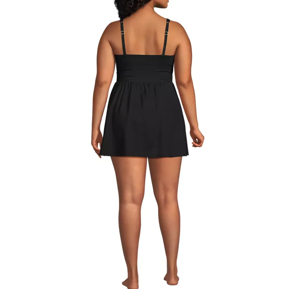 Women's SlenderSuit Wrap Swim Dress Swimsuit