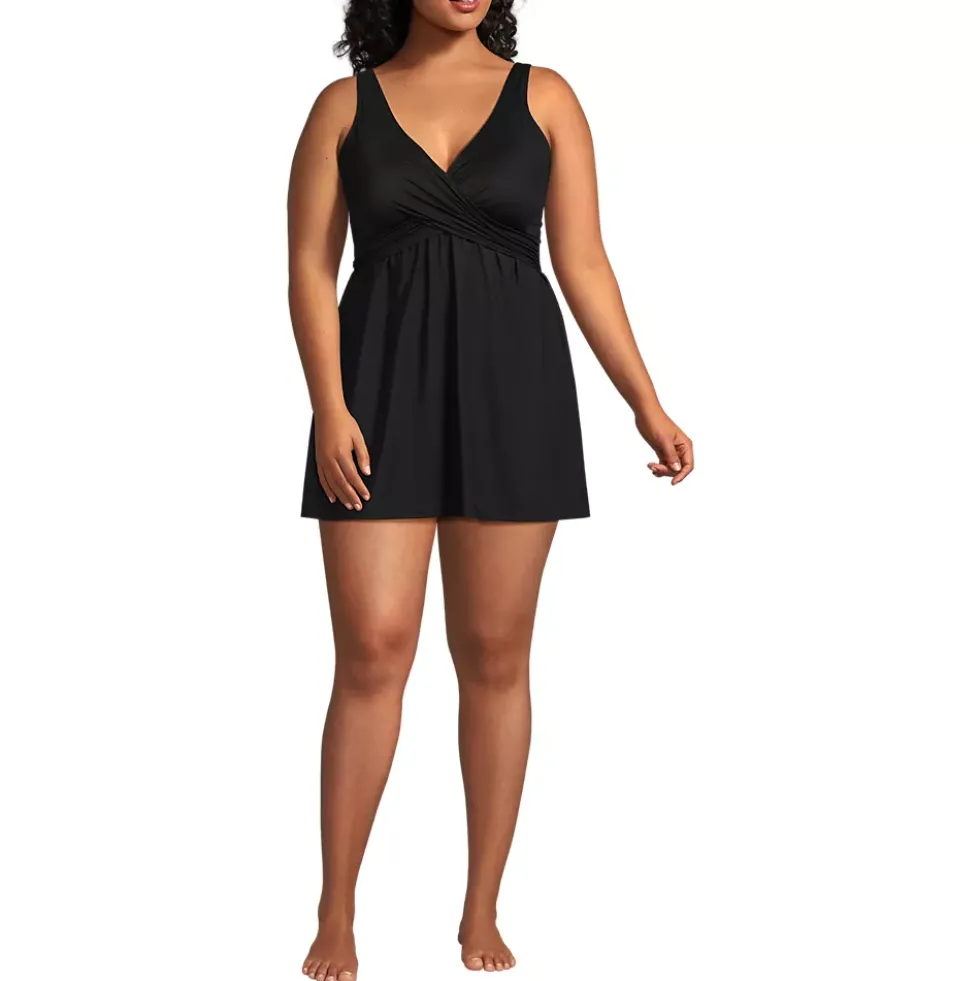 Women's SlenderSuit Wrap Swim Dress Swimsuit