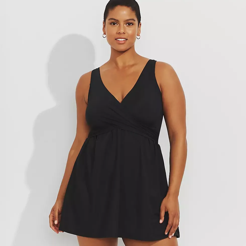 Women's SlenderSuit Wrap Swim Dress Swimsuit
