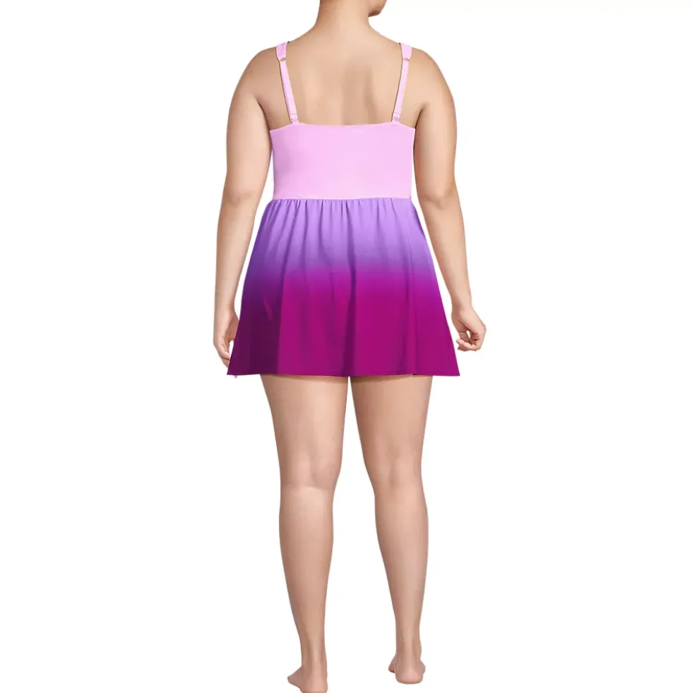 Women's SlenderSuit Wrap Swim Dress Swimsuit