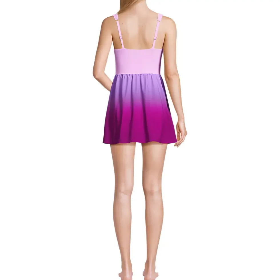 Women's SlenderSuit Wrap Swim Dress Swimsuit