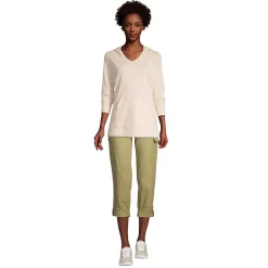 Women's Slub Jersey Hooded Tunic