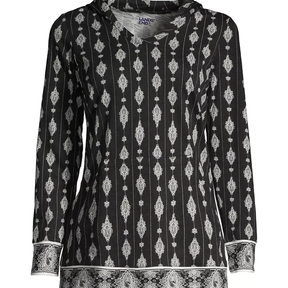 Women's Slub Jersey Hooded Tunic