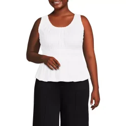 Women's Slub Rouched Tank Top