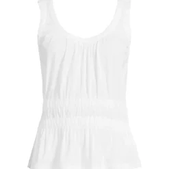 Women's Slub Rouched Tank Top