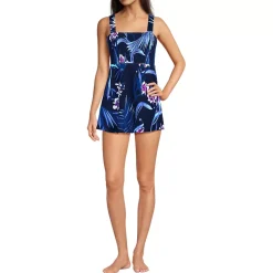 Women's Smocked Swim Dress Swimsuit