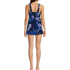Women's Smocked Swim Dress Swimsuit