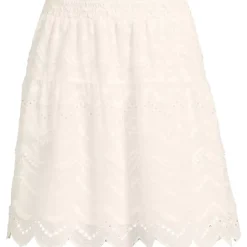Women's Smocked Waist Above the Knee Skirt