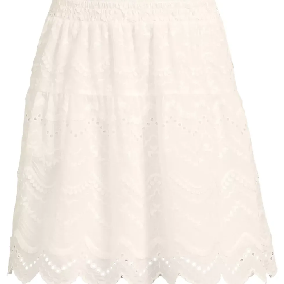 Women's Smocked Waist Above the Knee Skirt