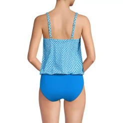 Women's Smoothing Control Blouson Fauxkini One Piece Swimsuit