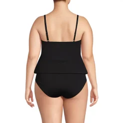 Women's Smoothing Control Blouson Fauxkini One Piece Swimsuit