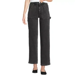 Women's Soft Denim High Rise Utility Cargo Ankle Jeans